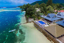 Luftaufnahme des Le Nautique Hotels