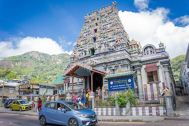 Bunter Hindutempel in Victoria