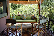 Sofa auf der privaten Veranda in der Murchison River Lodge