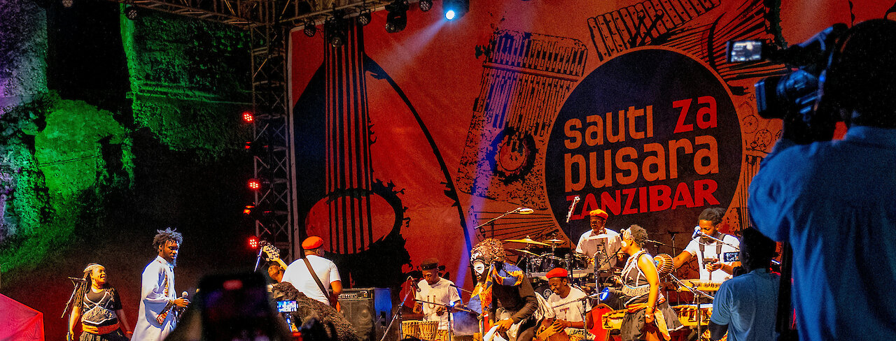 Musiker auf dem Sauti za Busara in Sansibar