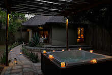 Whirlpool in der Tambuti Lodge