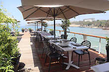 Terrasse des Hôtel Le Lagons