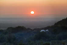 Sonnenaufgang in der Kwa Maritane Bush Lodge