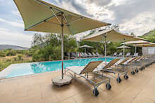 Pool der Shepard's Tree Game Lodge