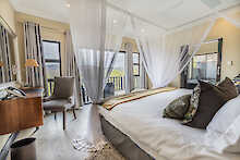 Doppelzimmer in der Shepard's Tree Game Lodge