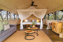 Doppelzimmer in der Mdluli Safari Lodge