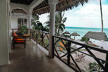 Balkon mit Meerblick im Blue Oyster Hotel