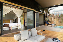 Blick ins Zimmer in der Lemala Nanyukie Lodge