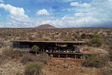 Luftaufnahme des Elephant Gorge Camps