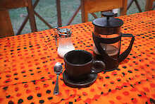 Kaffee in der Tagbo Falls Lodge