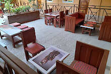 Terrasse der Little Afrika Lodge