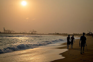 Strand bei Lomé in Togo