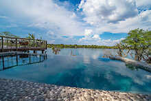 Jackalberry Chobe Camp Pool mit Blick auf Chobe