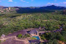 Luftaufnahme des Matobo Hills
