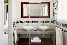 Badezimmer in der Pioneer Lodge