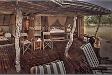 Terrasse der Deception Valley Lodge