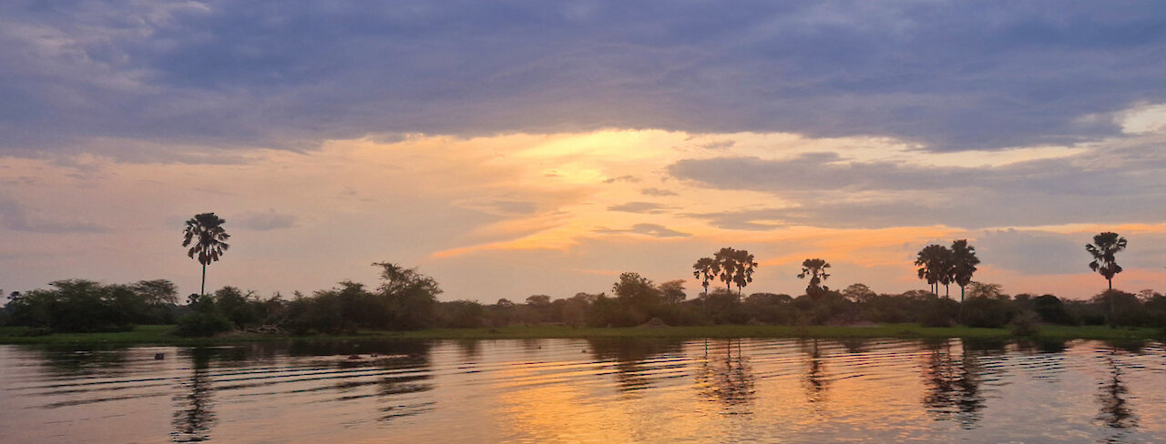 Sonnenuntergang Liwonde-Nationalpark Malawi