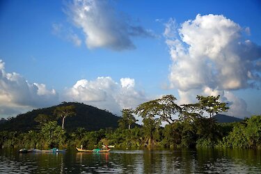Landschaft von Akossombo, Ghana