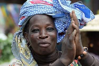 Frau in Kumasi, Ghana