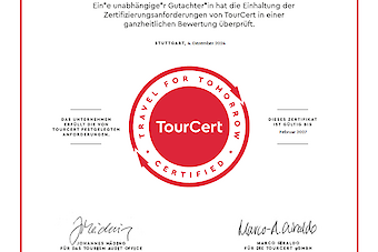TourCert Check Zertifikat