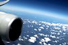 Im Flugzeug über Afrika