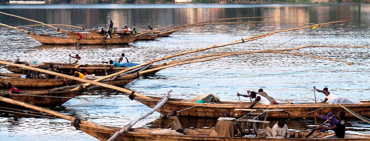 Boote in Bukavu