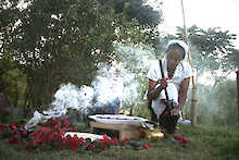 Kaffeezeremonie in der Aregash Lodge