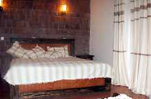 Doppelbett der Lalibela Lodge