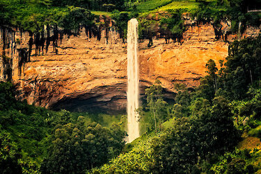 Sipi Wasserfälle am Randes des Mount-Elgon-Nationalparks