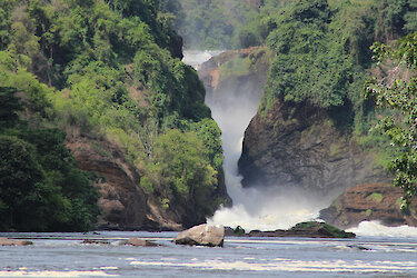 Blick auf den Wasserfall des Murchison-Falls-Nationalpark