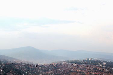 Kigali von oben. Ruanda