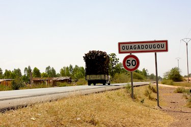 Ortssschild von Ouagadougou