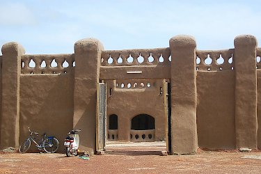 Lehmbauten in Burkina Faso