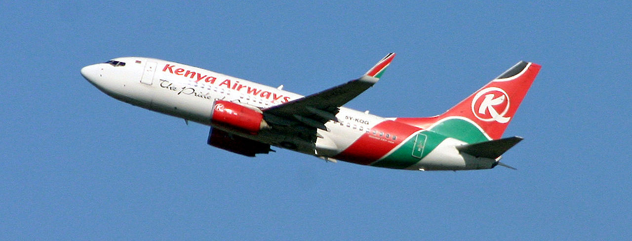 Boeing 737 der Kenya Airways