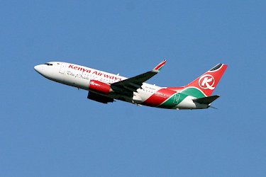 Flugzeug der Kenya Airways