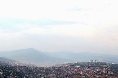 Blick über Ruandas Hauptstadt Kigali