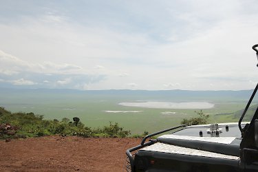Ausblick in den Ngorongoro-Krater