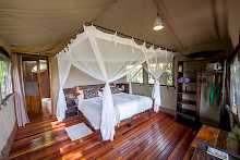 Doppelzimmer des Sango Safari Camps