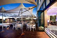 Terrasse des Restaurants des Radisson Blu Port Elizabeth