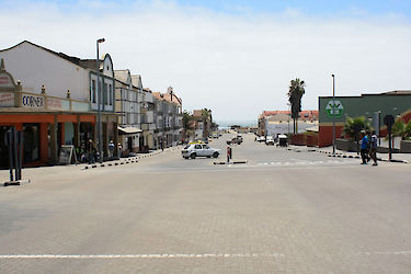 Straßenszene in Swakopmund