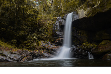 Wasserfall während der Sanje-Wanderung im Udzungwa-Mountains-Nationalpark