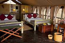 Zweibettzimmer im Katavi Wildlife Camp