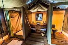 Badezimmer im Ang'ata Serengeti Camp