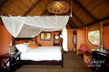 Doppelzimmer in der Nxamaseri Island Lodge