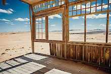 Grundgerüst von einem Haus in Kolmannskop