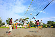Beachvolleyballfeld des Haile Resorts Hawassa