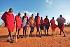 Eine Gruppe von Massai