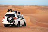 Geländewagen in der Sahara