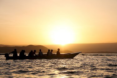Sonnenaufgang über dem Baringosee