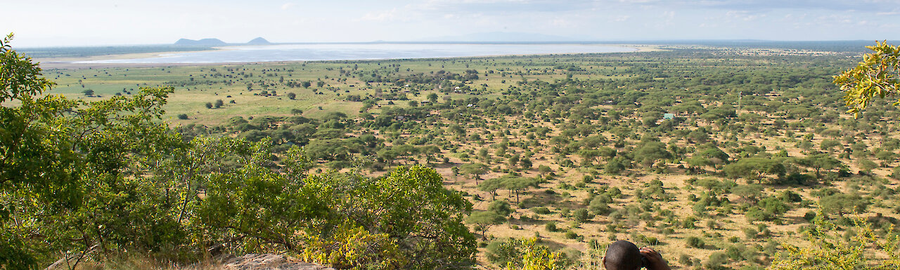 Sangaiwe Tented Lodge Blick auf Lake Burunge im Tarangire